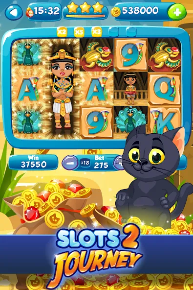 Slots Journey 2: Vegas Casino  [МОД Бесконечные монеты] Screenshot 1