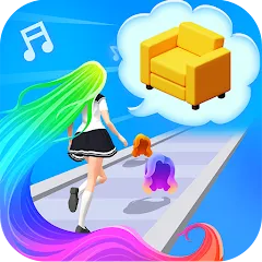 Взлом Dancing Hair (Дансинг Хэр)  [МОД Все открыто] - последняя версия apk на Андроид