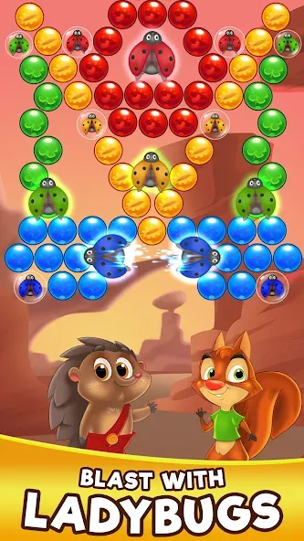 Bubble Friends Bubble Shooter  [МОД Бесконечные деньги] Screenshot 4