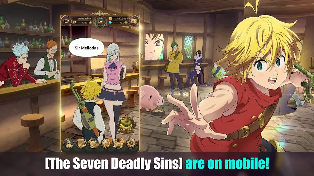 The Seven Deadly Sins (Девять смертных грехов)  [МОД Unlimited Money] Screenshot 1