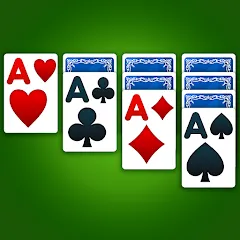 Взломанная Solitaire: Classic Card Game (Клондайк Солитер)  [МОД Unlocked] - последняя версия apk на Андроид