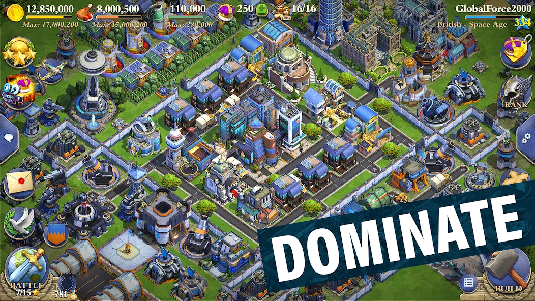 DomiNations (Доминейшнз)  [МОД Меню] Screenshot 1