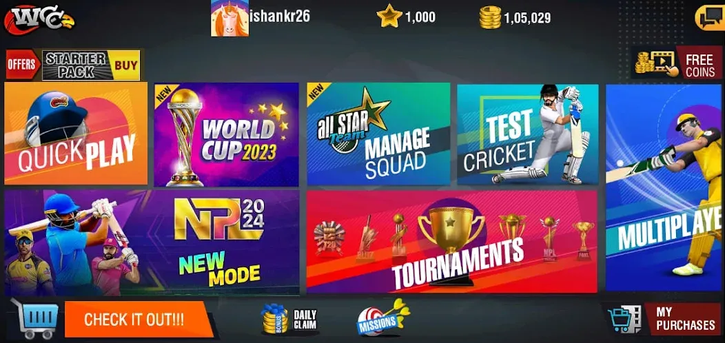 World Cricket Championship 2 (Ворлд Крикет Чемпионшип 2)  [МОД Много монет] Screenshot 5