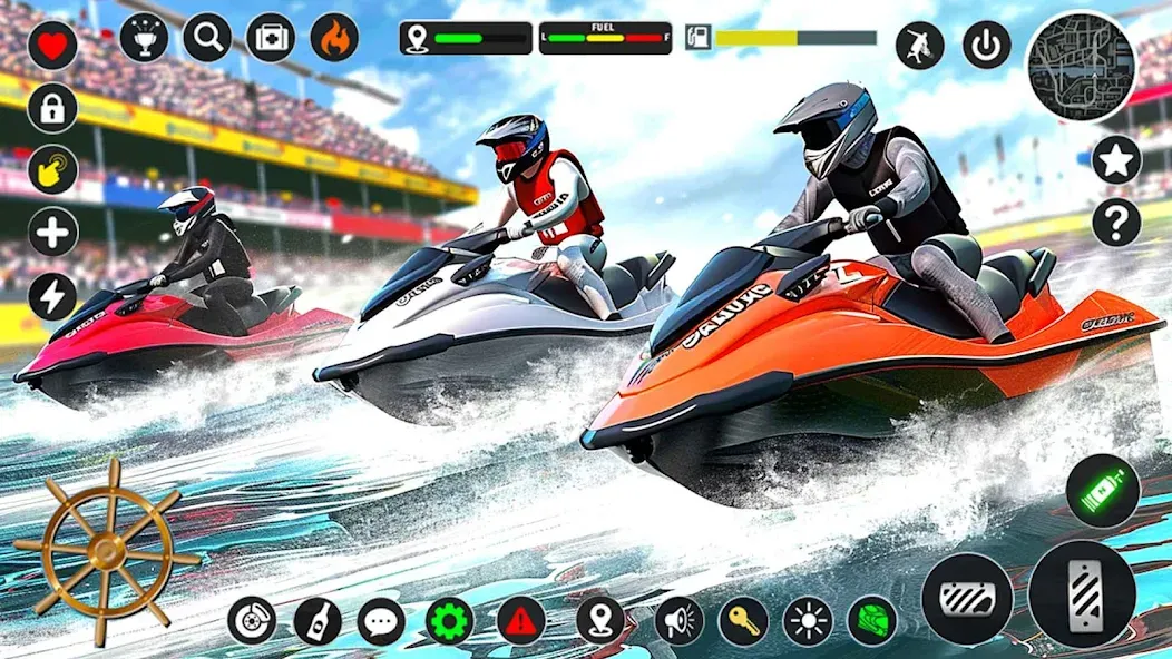 Jetski Boat Racing: Boat Games (Джетски Гонки на лодках)  [МОД Меню] Screenshot 5