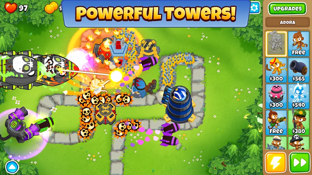 Bloons TD 6 (Блунс ТД 6)  [МОД Много денег] Screenshot 2