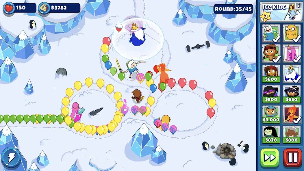 Bloons Adventure Time TD (Блунс Приключения Времени ТД)  [МОД Меню] Screenshot 1