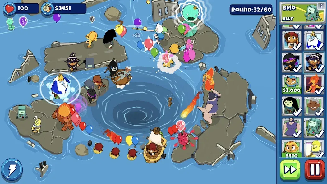 Bloons Adventure Time TD (Блунс Приключения Времени ТД)  [МОД Меню] Screenshot 2