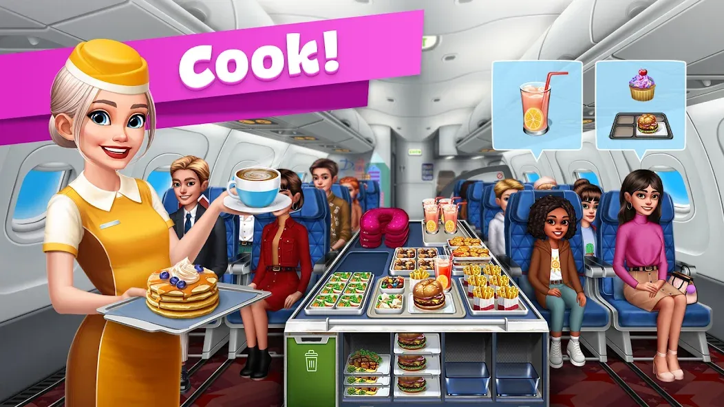 Airplane Chefs - Cooking Game (Эйрплейн Чефз)  [МОД Menu] Screenshot 1