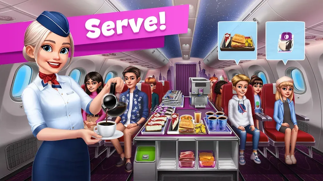 Airplane Chefs - Cooking Game (Эйрплейн Чефз)  [МОД Menu] Screenshot 3