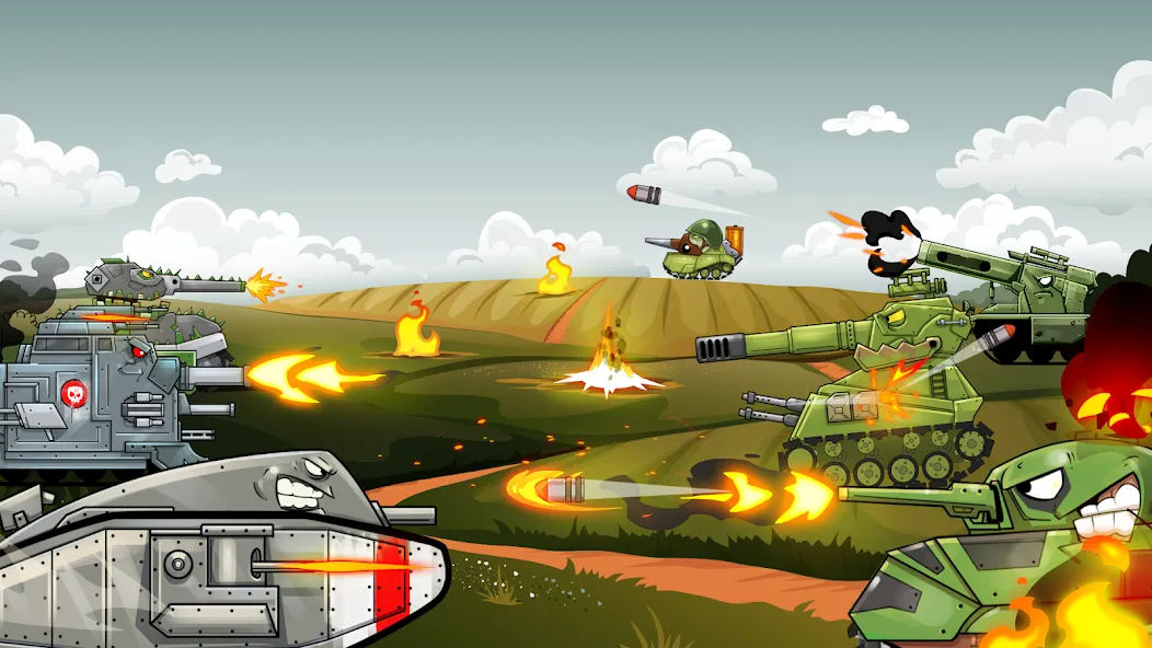 Merge Master Tanks: Tank wars (Мерж Танки)  [МОД Много денег] Screenshot 2