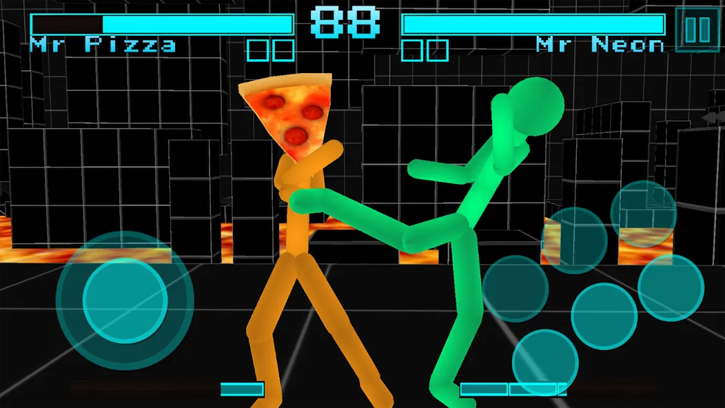 Stickman Fighting Neon Warrior  [МОД Mega Pack] Screenshot 4