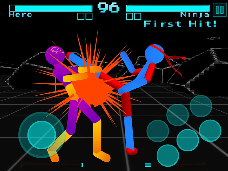 Stickman Fighting Neon Warrior  [МОД Mega Pack] Screenshot 5