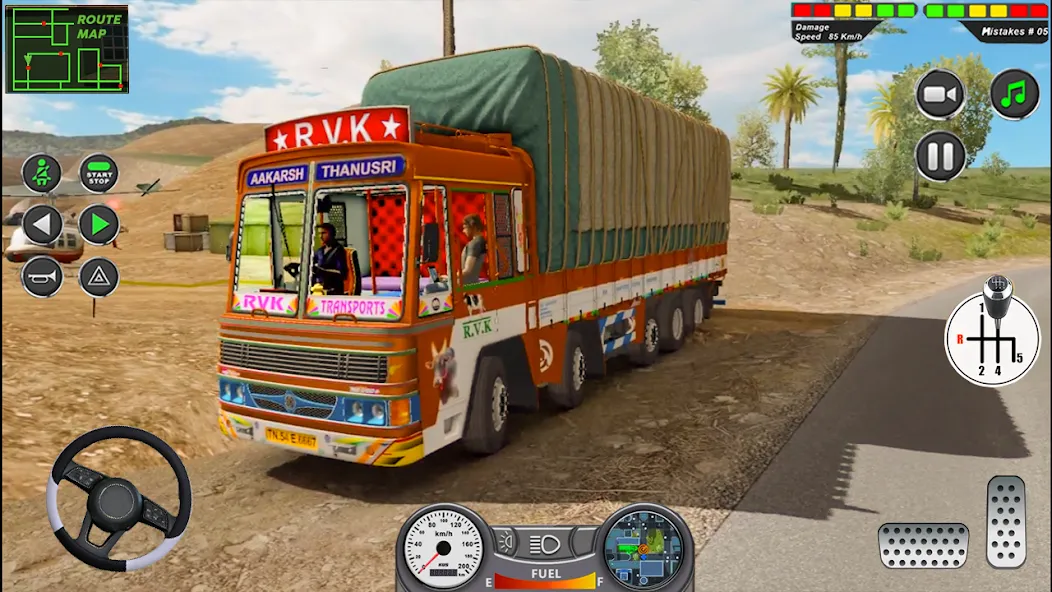 Indian Heavy Truck Delivery 3D  [МОД Все открыто] Screenshot 1