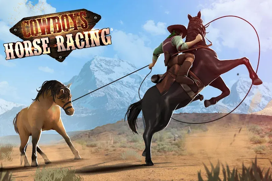 Cowboys Horse Racing Derby  [МОД Unlimited Money] Screenshot 1