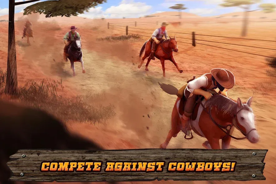 Cowboys Horse Racing Derby  [МОД Unlimited Money] Screenshot 3