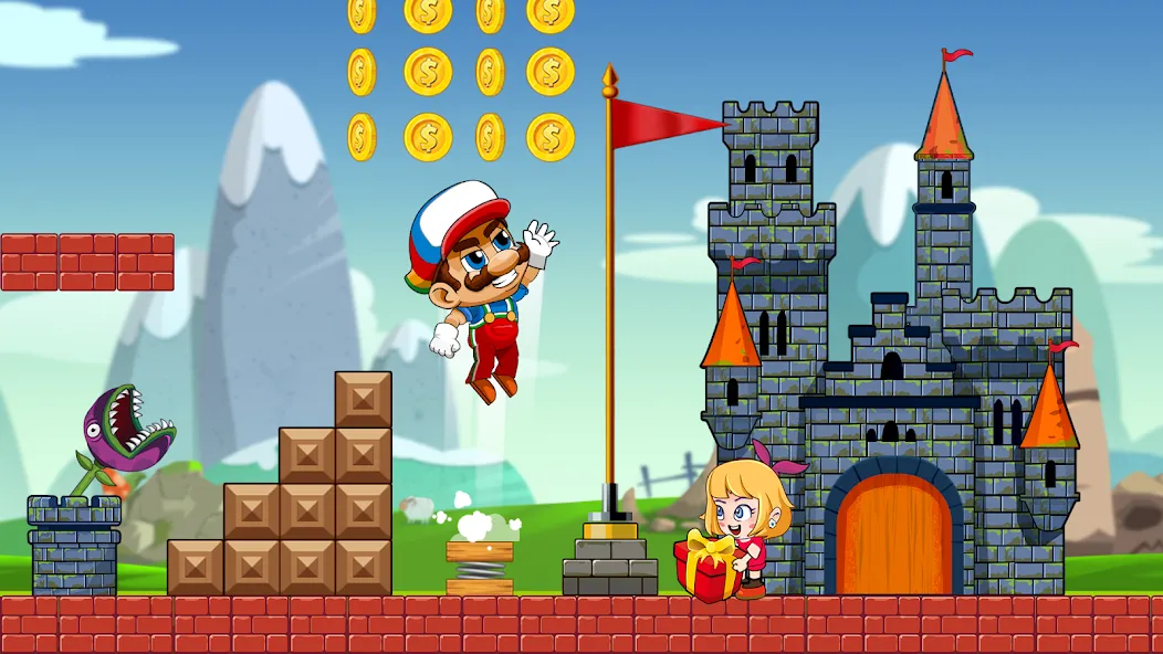 Super Bean Bros: Running Games (Супер Бин Приключение)  [МОД Mega Pack] Screenshot 3