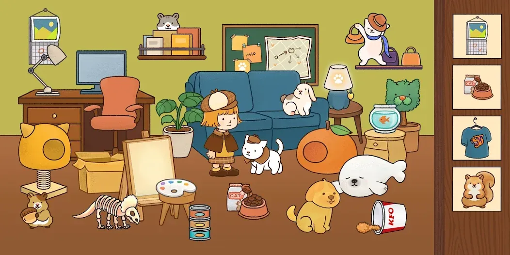 Find Hidden Cats—Detective Mio  [МОД Много монет] Screenshot 5