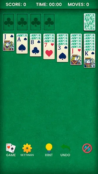 Klondike Solitaire (Клондайк солитер)  [МОД Меню] Screenshot 1