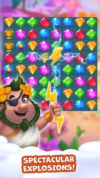 Pirate Treasures: Jewel & Gems  [МОД Бесконечные деньги] Screenshot 3