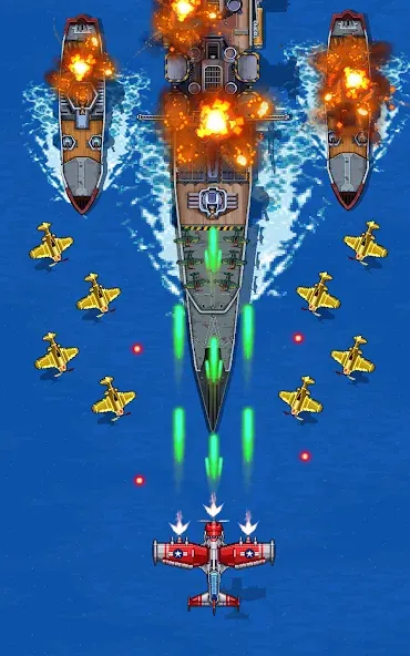 1945 Air Force: Airplane games (тысяча девятьсот сорок пять)  [МОД Бесконечные деньги] Screenshot 1