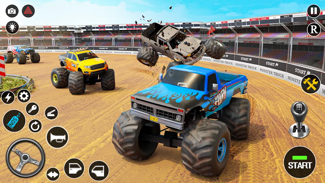 Fearless US Monster Truck Game (Фирлесс ЮЭС Монстер Трак Гейм)  [МОД Menu] Screenshot 1