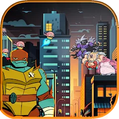 Скачать взломанную The turtle adventur ninja hero  [МОД Много денег] - последняя версия apk на Андроид