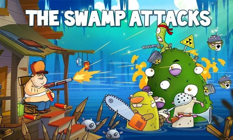 Swamp Attack (Свомп Аттак)  [МОД Много монет] Screenshot 1