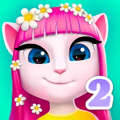 Скачать взломанную My Talking Angela 2  [МОД Mega Pack] - стабильная версия apk на Андроид