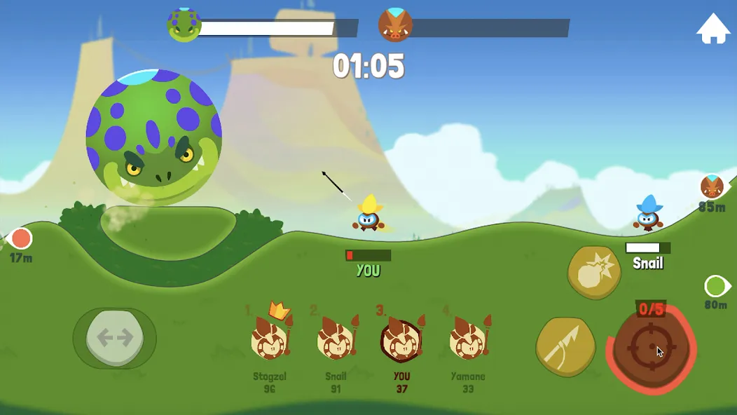 Tiny Hunters - Monsters Attack (Тини Хантерс)  [МОД Все открыто] Screenshot 5