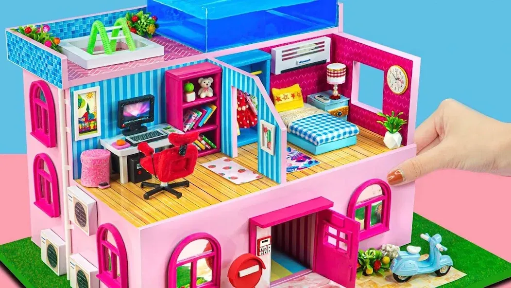 Girl Doll House Design Games (Дизайнерские игры для девочек Домик для кукол)  [МОД Много денег] Screenshot 3