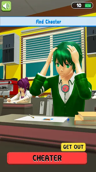 Anime School Teacher Simulator  [МОД Много монет] Screenshot 3