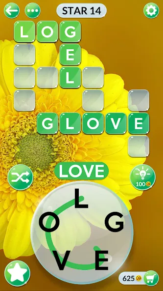 Wordscapes In Bloom (Вордскейпс Ин Блум)  [МОД Menu] Screenshot 1