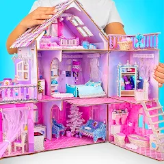 Скачать взломанную Doll House Design: Girl Games (Долл Хаус Дизайн)  [МОД Бесконечные монеты] - стабильная версия apk на Андроид