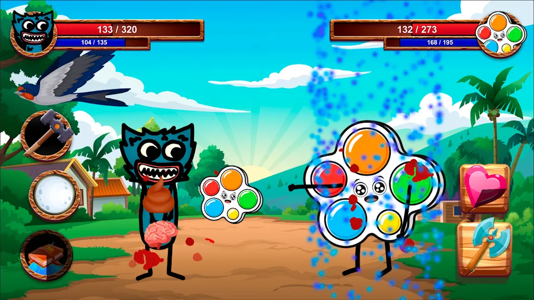 Cartoon Battle  [МОД Много денег] Screenshot 1