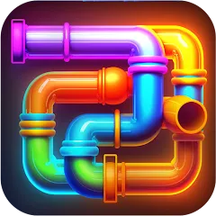 Скачать взломанную Pipe Puzzle Connect (Пайп Пазл Коннект)  [МОД Бесконечные деньги] - последняя версия apk на Андроид