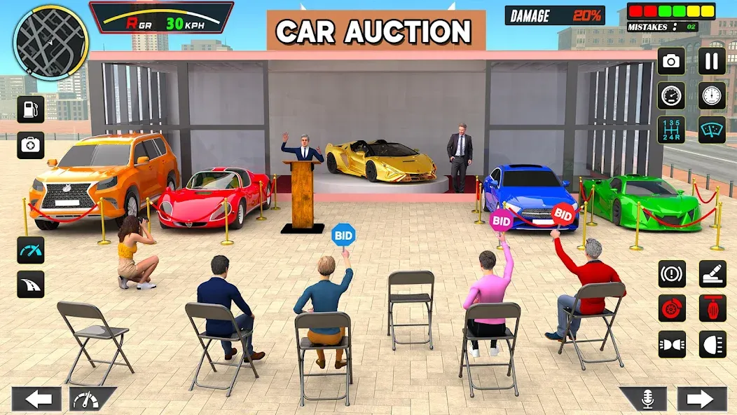 Car Dealership Car Saler (Драйвинг Скул Сити Кар Геймс)  [МОД Много денег] Screenshot 2