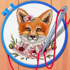 Взломанная Cross Stitch Coloring Art (Кроссстич окрашивание искусства)  [МОД Unlocked] - полная версия apk на Андроид