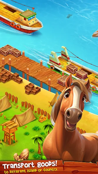 Country Valley Farming Game (Парадайз Хей Фарм Айленд)  [МОД Много монет] Screenshot 5