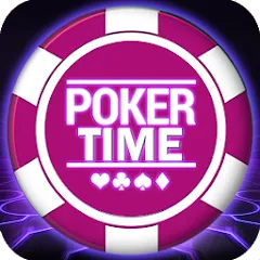 Взлом Poker Time- Pulsa Texas Holdem (Покер Тайм)  [МОД Mega Pack] - стабильная версия apk на Андроид