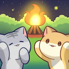 Взломанная Cat Forest - Healing Camp  [МОД Все открыто] - последняя версия apk на Андроид