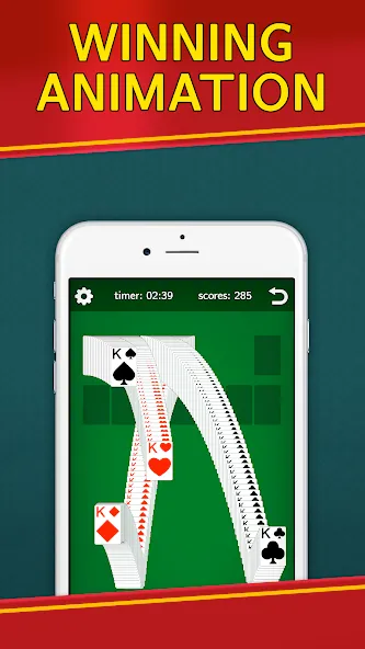 Classic Solitaire Klondike  [МОД Бесконечные монеты] Screenshot 4