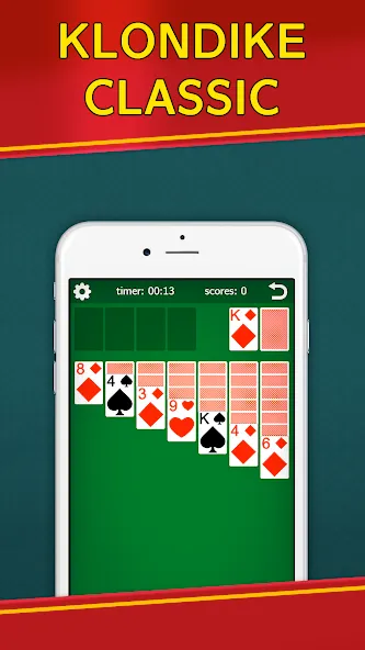 Classic Solitaire Klondike  [МОД Бесконечные монеты] Screenshot 5