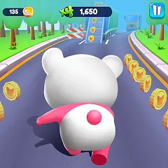 Скачать взлом Piggy Panda Run: Fun Game  [МОД Бесконечные монеты] - полная версия apk на Андроид