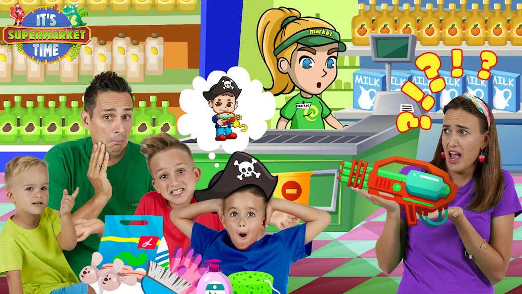 Vlad & Niki Supermarket game  [МОД Unlimited Money] Screenshot 4