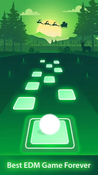 Magic Ball Tiles Hop Music Run (Меджик Бол Тайлз Хоп Мьюзик Ран)  [МОД Бесконечные монеты] Screenshot 1