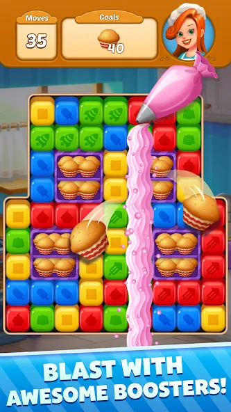 Sweet Cube Blast (Свит Кьюб Бласт)  [МОД Бесконечные монеты] Screenshot 4