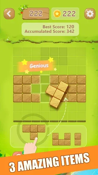 Puzzle Green Blocks (Пазл Зеленые Блоки)  [МОД Все открыто] Screenshot 3