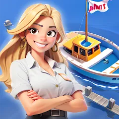 Взломанная Idle Seafood Market -Tycoon (Айдл Сифуд Маркет)  [МОД Меню] - полная версия apk на Андроид