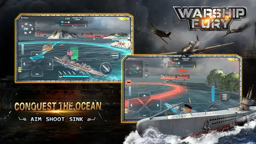 Warship Fury  [МОД Unlimited Money] Screenshot 3