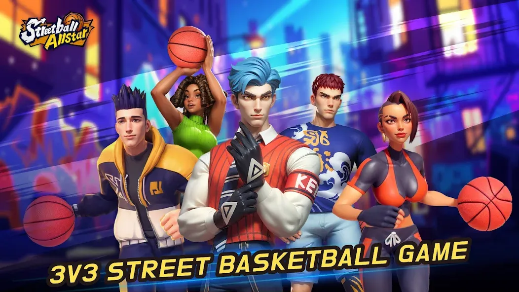 Streetball Allstar (тритбол Оллстар)  [МОД Все открыто] Screenshot 1